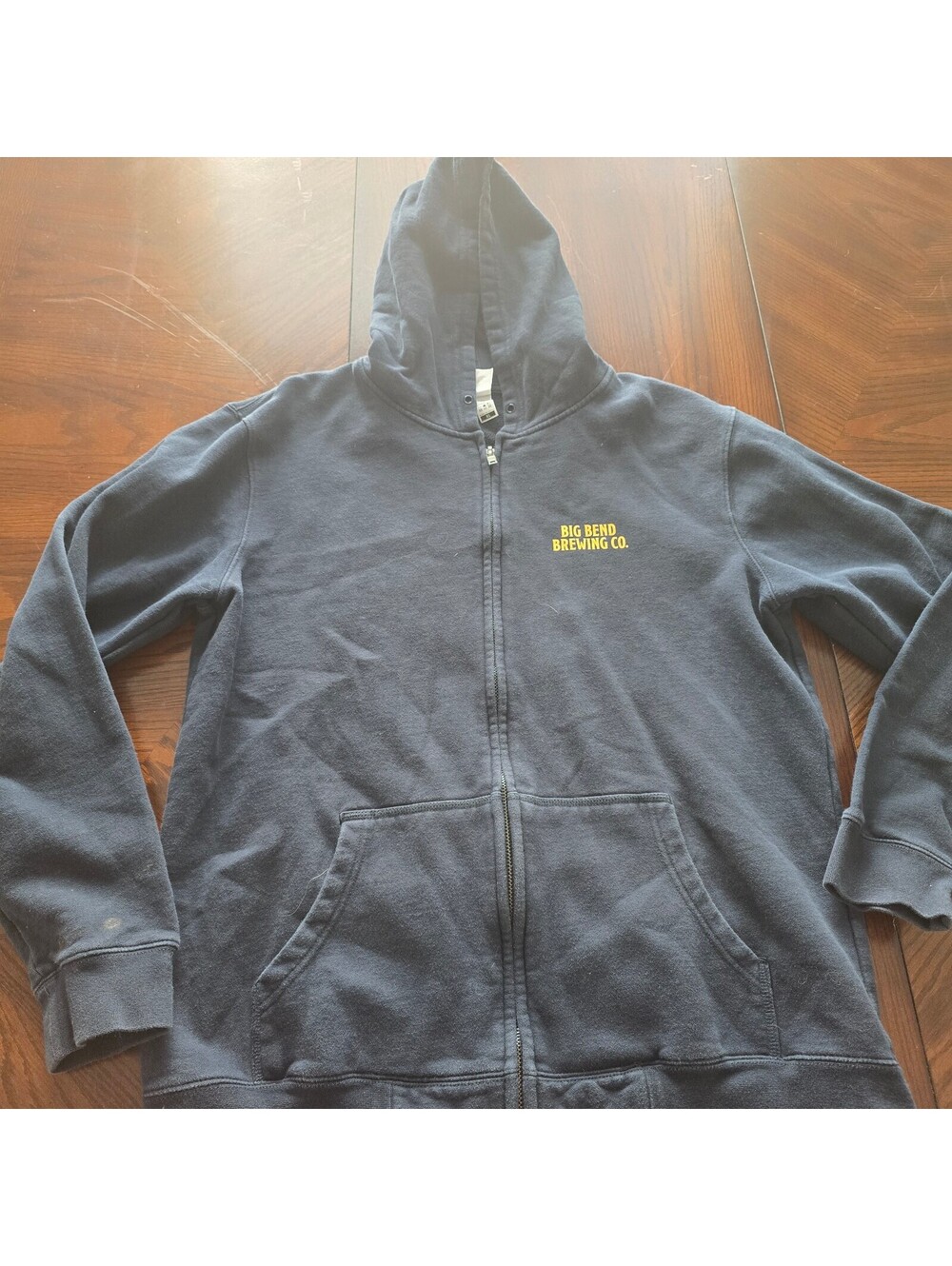 Big Bend Brewing Co black zip hoodie